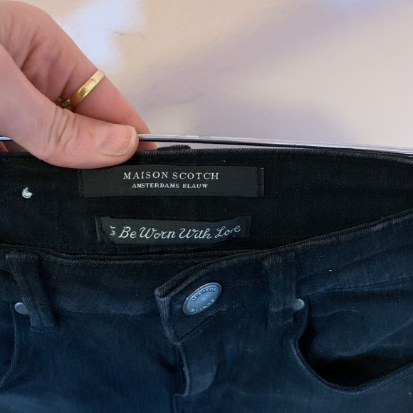 Scotch & Soda Black Skinny Jeans 25 - Picture 2 of 5